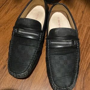 Bruno Marc Black Penny Loafers Size 10.5